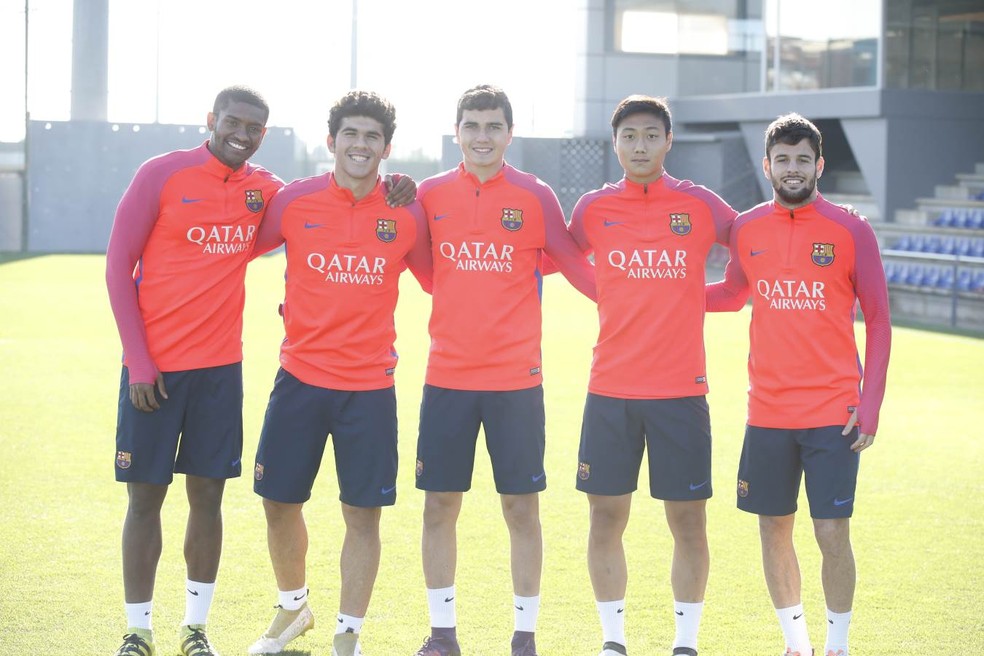 Jogadores do Barça B: fora Marlon, quem lhe é familiar? (Foto: Reprodução / Twitter)