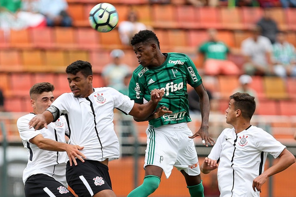 Vitão é uma das principais promessas das divisões de base do Palmeiras — Foto: Fabio Menotti/Ag. Palmeiras