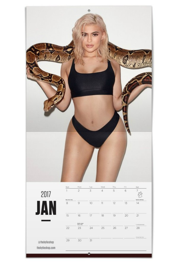 Kylie Jenner calendário (Foto: Divulgação)