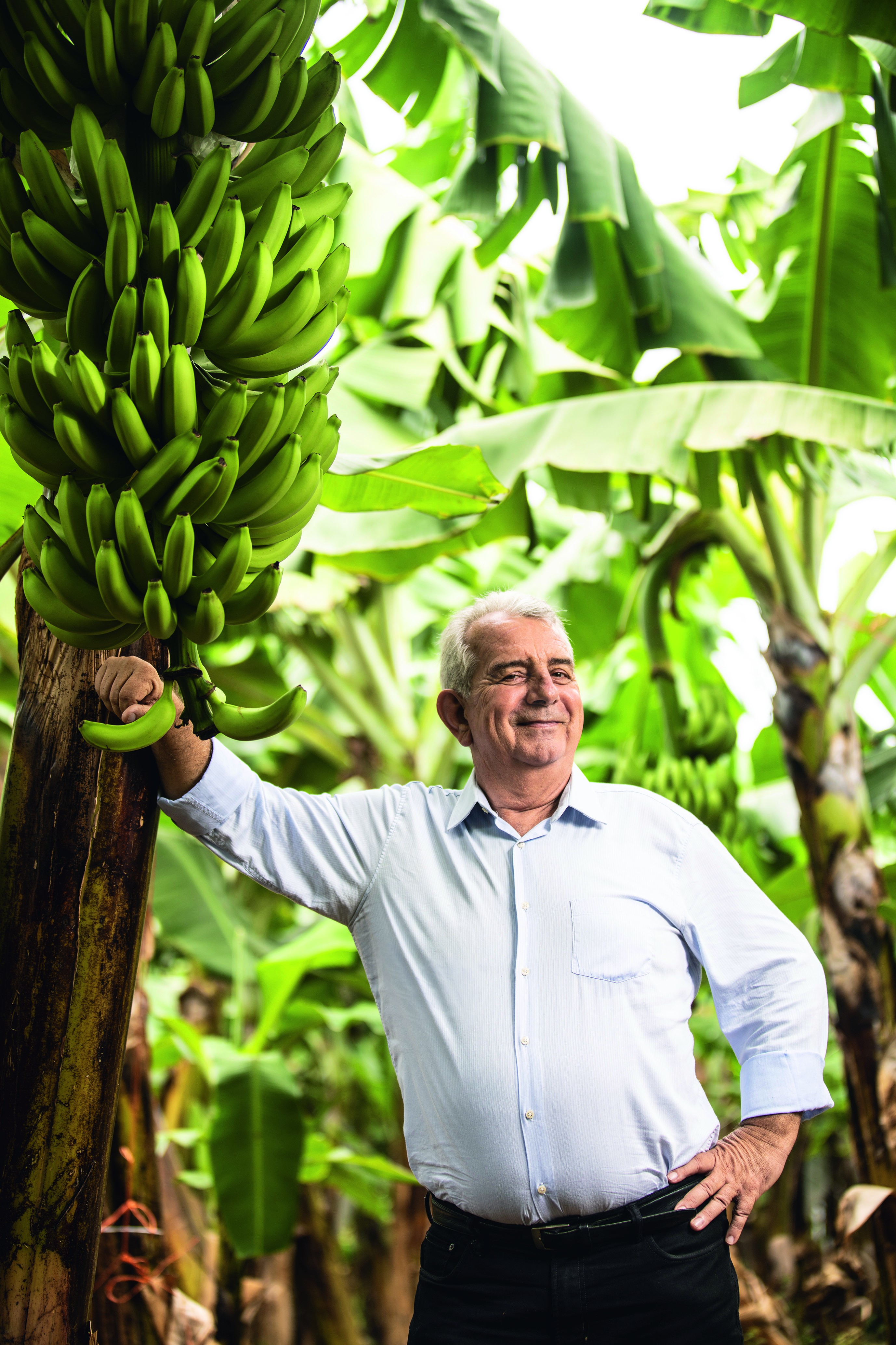 O paulistano que migrou para o Ceará em 1999 se tornou o maior exportador de bananas do Brasil para o mercado europeu (Foto: Luiz Maximiano/Editora Globo)