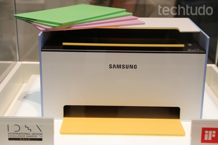 Mate, da Samsung, é um exemplo de impressora a laser (Foto: Fabrício Vitorino/TechTudo)