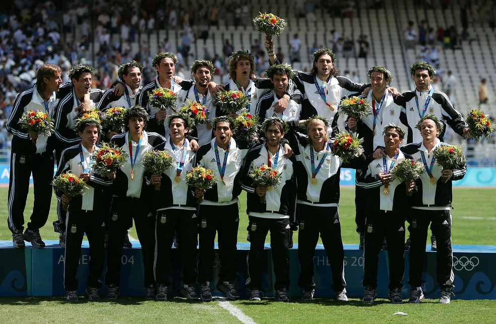 D'Ale e Lucho foram campe&Atilde;&micro;es ol&Atilde;&shy;mpicos com a Argentina em 2004... &acirc;?? Foto: Getty Images