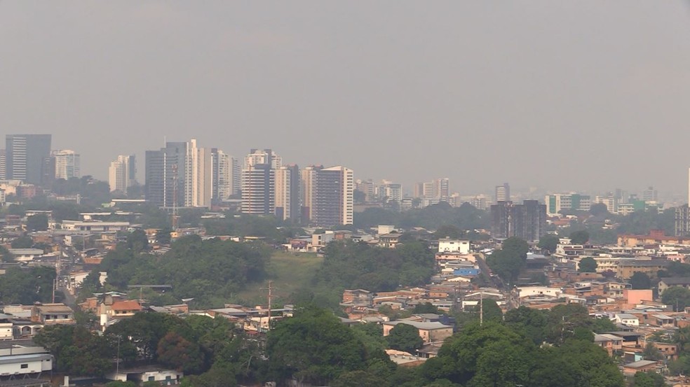 Manaus amanhece com nuvem de fuma&ccedil;a vinda de queimadas da Floresta  Amaz&ocirc;nica, diz Sema | Amazonas | G1
