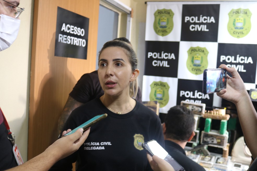 Delegada Alexandra Santos, da Delegacia de Prevenção e Repressão a Entorpecentes (Depre) de Teresina (PI) — Foto: Lucas Marreiros/ g1 Piauí