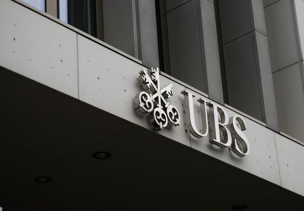 Fachada de agência do banco suíço UBS (Foto: Jeremy Moeller / Colaborador via Getty Images)