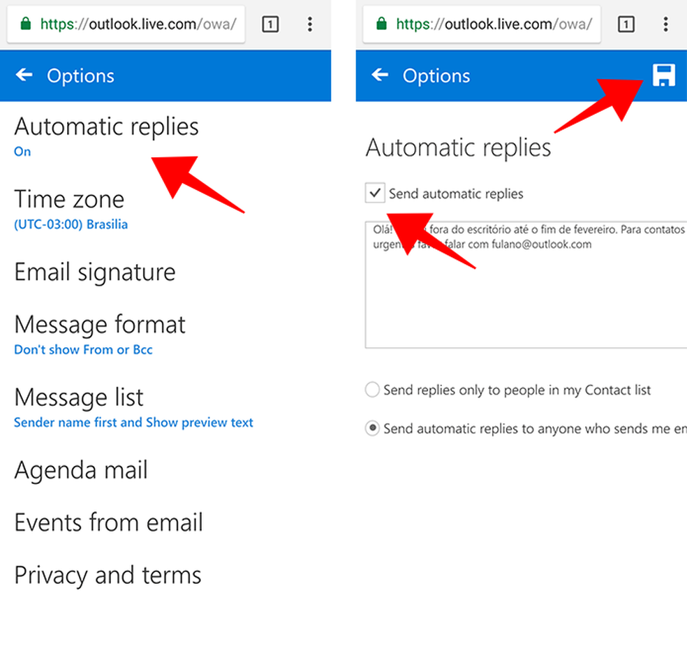 Desative as respostas automáticas do Outlook manualmente (Foto: Reprodução/Paulo Alves)