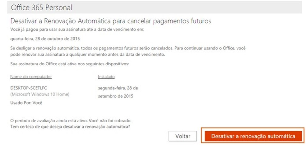 Como cancelar a assinatura do Microsoft Office 2016? | Dicas e Tutoriais |  TechTudo