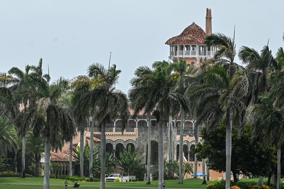 A mansão de Donald Trump em Mar-a-Lago, na Flórida