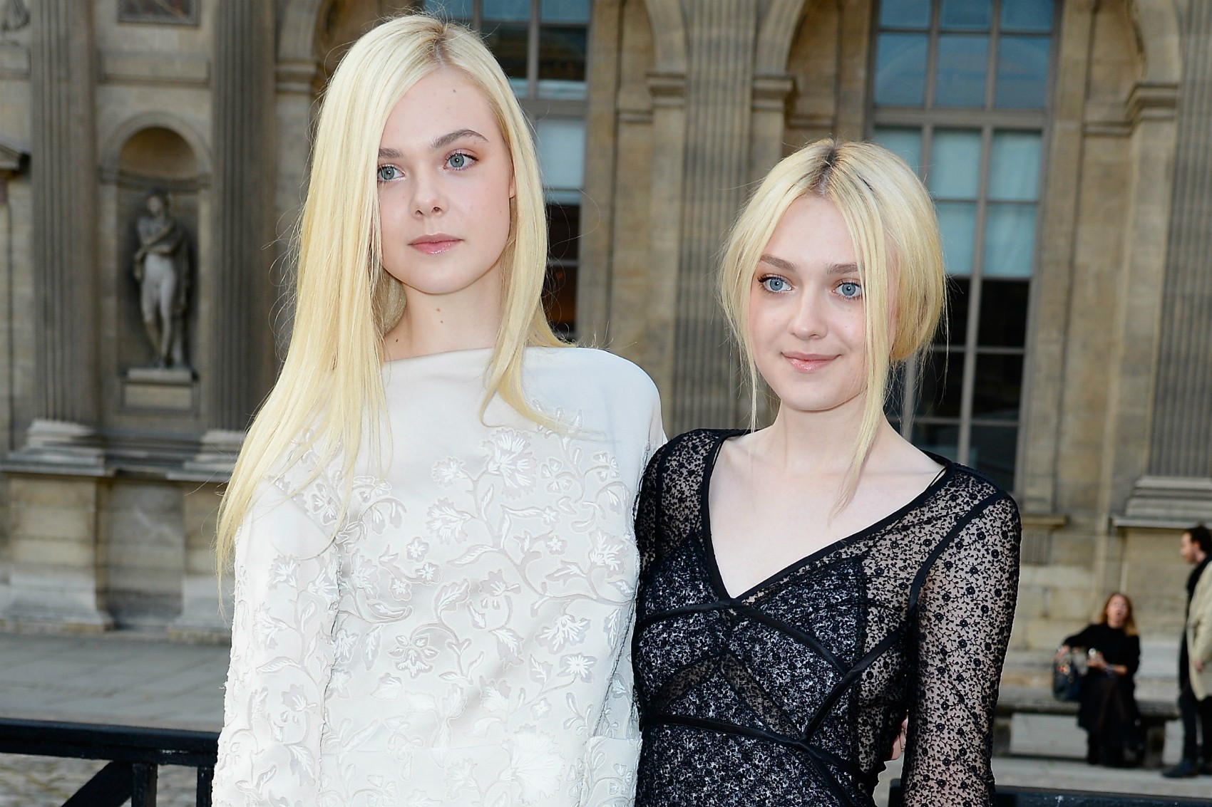 As irmãs atrizes Elle (à esq.), de 16 anos, e Dakota Fanning, de 20. (Foto: Getty Images)