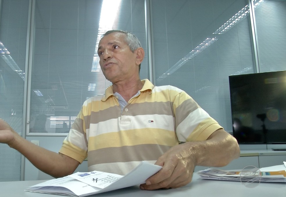 Miguel de Oliveira procurou a Defensoria PÃºblica para denunciar o caso â€” Foto: TVCA/ ReproduÃ§Ã£o