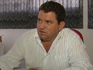 Wellington José de Almeida é suspeito de matar ex-prefeito de Estrela do Norte, em Goiás (Foto: Reprodução/TV Anhanguera)