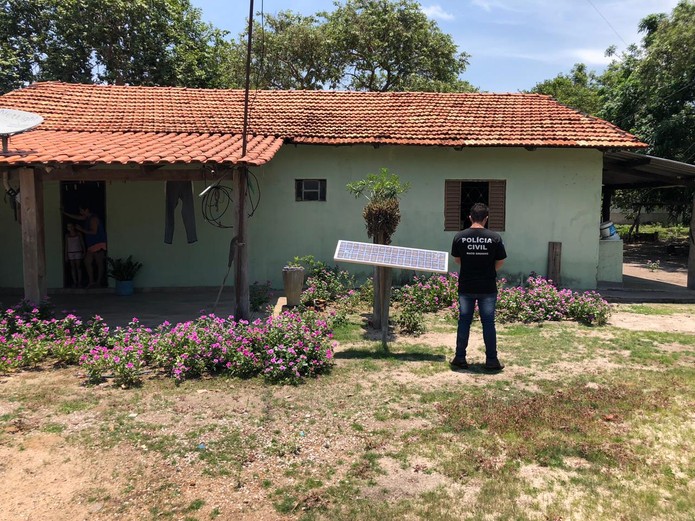 Polícia Civil de Mato Grosso encontrou fazenda onde onças-pintadas teriam sido filmadas mortas em caminhonete — Foto: Polícia Civil de Mato Grosso/Divulgação