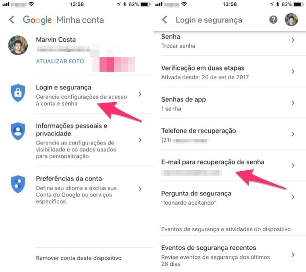 Acessar Minha Conta No Gmail Com Gmail Modifique O E Mail De Recuperacao De Senha Pelo Celular E