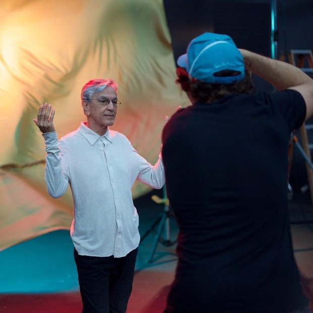 Caetano Veloso mostra bastidores de gravações para seu novo álbum (Foto: Reprodução/Instagram)