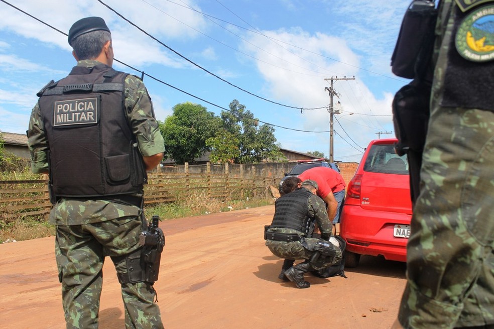Operação deve durar 48 horas em bairros da parte alta de Rio Branco (Foto: Divulgação/PM-AC)
