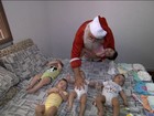 Casal pede que Papai Noel tome conta de cinco bebês gêmeos em SP