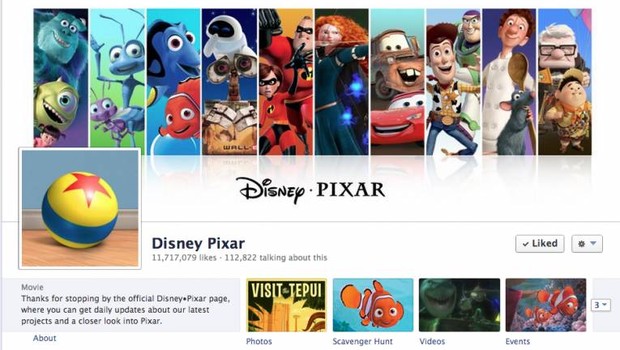 Facebook: Pixar (Foto: reprodução / internet)
