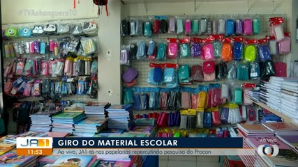 Giro do material escolar no JA 1: saiba como estão os preços dos itens escolares em Palmas