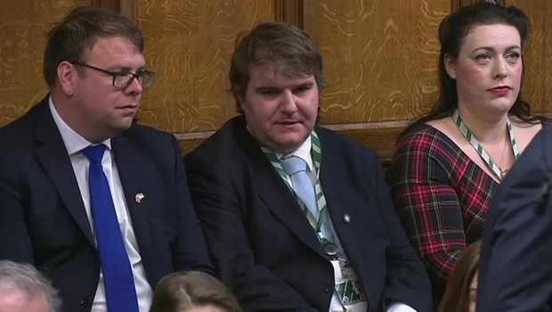 Jamie Wallis na Câmara dos Comuns (Foto: BBC)