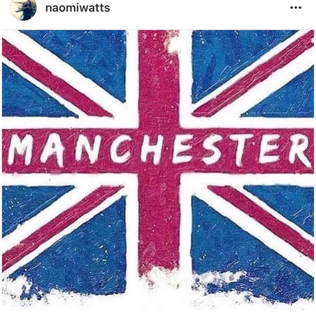 Naomi Watts: "Meu coração está com todos aqueles em Manchester" (Foto: Instagram/Reprodução)
