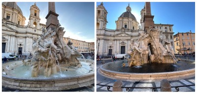 Ativistas tingem água de fonte em Roma de preto para alertar sobre clima |  Mundo | G1