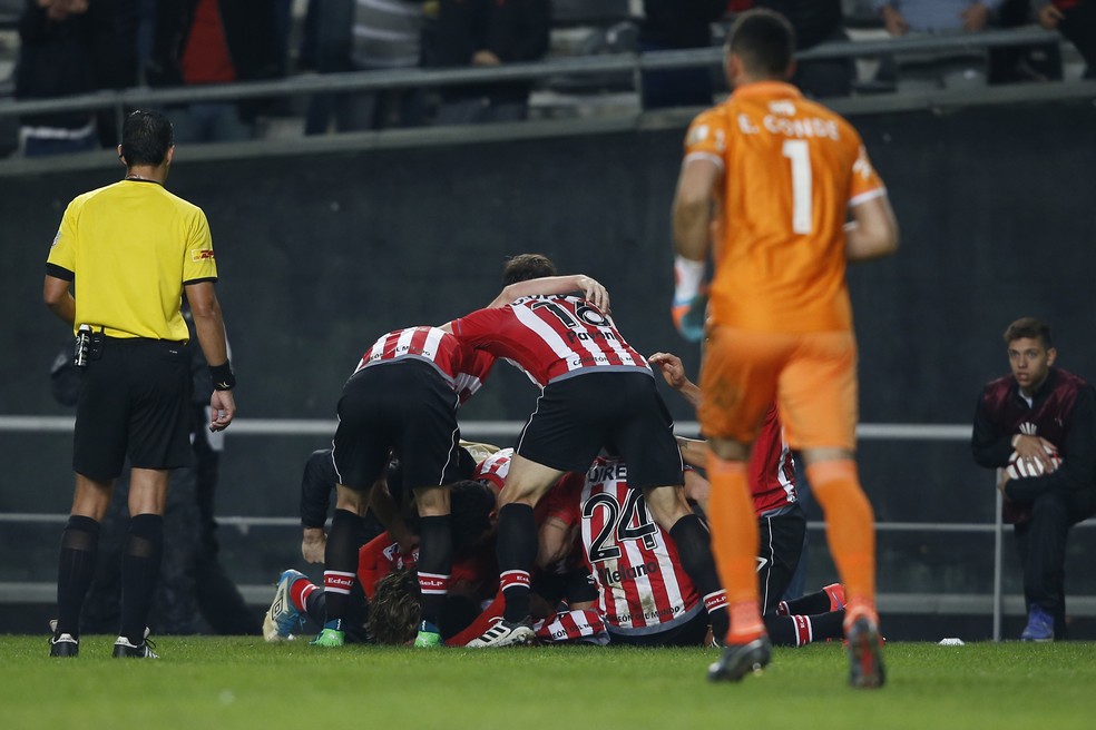 Otero gol Estudiantes Nacional Libertadores (Foto: Demián Estévez/EFE)