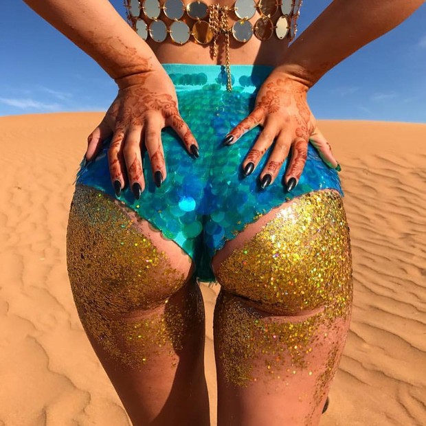 Sophia Moreno, a precursora do #glitterbooty (Foto: reprodução/instagram)