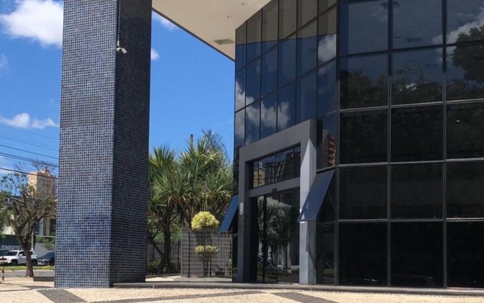Sede da Polícia Federal em Goiânia  — Foto: Nathiely Araújo/TV Anhanguera