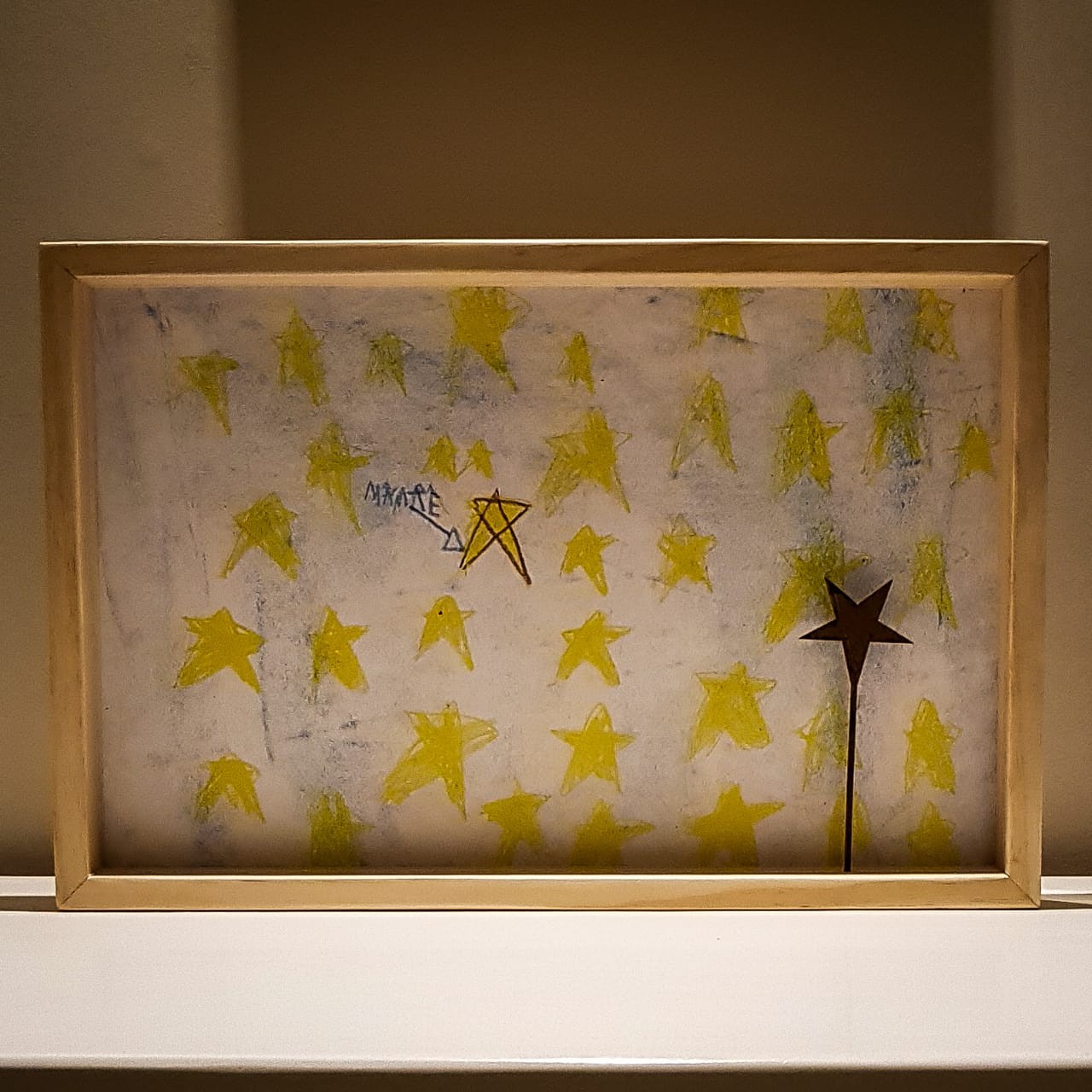 O quadro de estrelas feito por Maria (Foto: Arquivo pessoal)