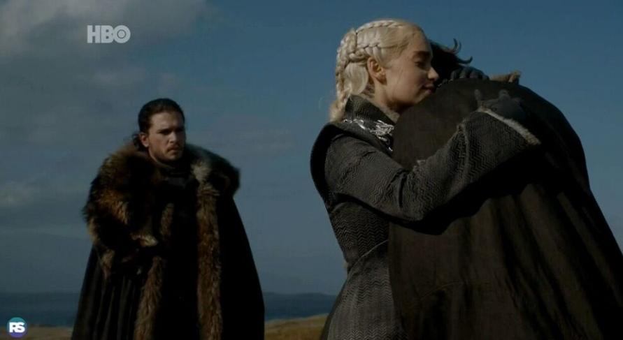 Daenerys recebe um visitante especial no quinto episódio (Foto: Reprodução/Twitter)