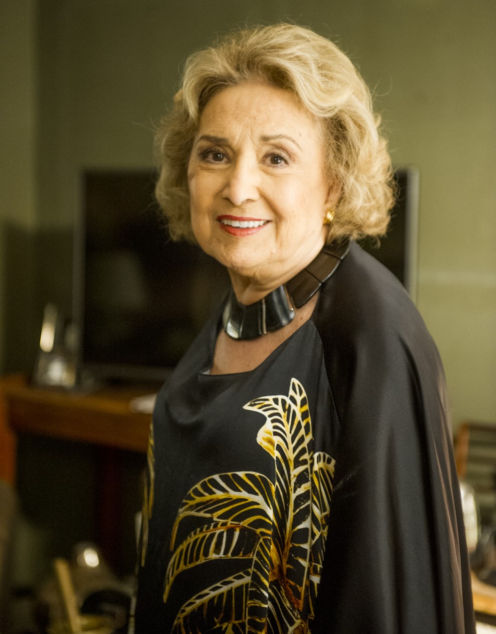 Eva Wilma como Fábia, de 'Verdades Secretas' (Foto: Globo/João Miguel Júnior)