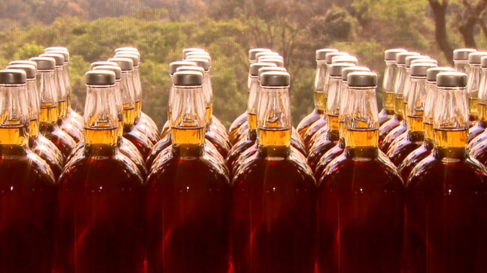 Produtores de cachaça da região comemoram aumento nas vendas para o exterior — Foto: Reprodução/EPTV