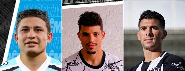 Os novos reforços deGrêmio, Corinthians e BotafogoReprodução