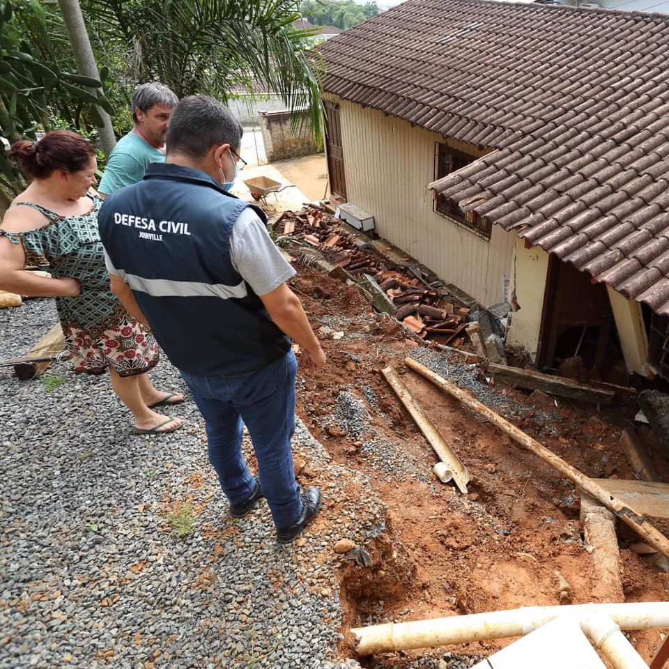 Chuva em Joinville: prefeitura decreta situação de emergência