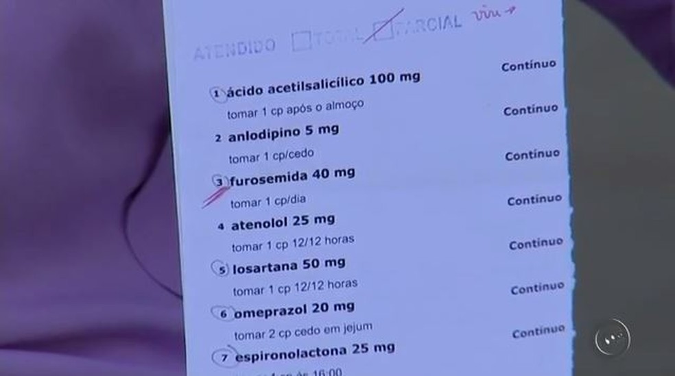 Alguns pacientes não têm encontrado medicamentos em unidades de saúde de Rio Preto (Foto: Reprodução/TV TEM)