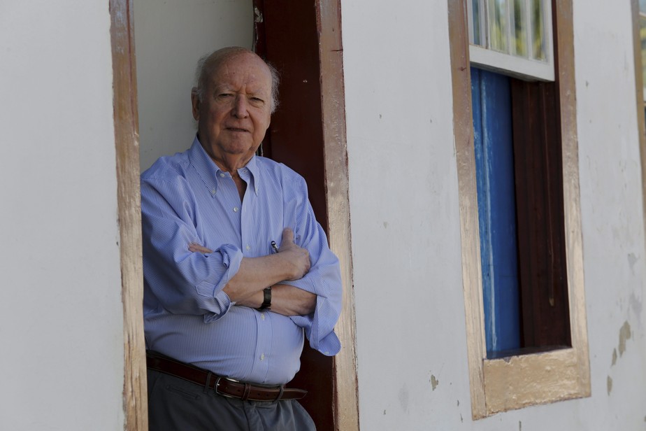 O escritor chileno Jorge Edwards em Paraty, em 2014