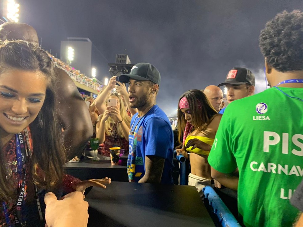 Neymar no Carnaval do Rio — Foto: Bruno Giufrida