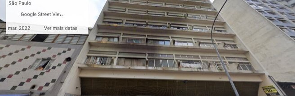 Rastreadores de celulares furtados apontavam para prédio na Rua Guaianazes, região da Cracolândia, Centro de São Paulo — Foto: Reprodução/ Google Maps 