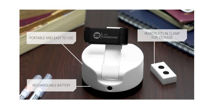 Orbit 360 funciona com controle remoto Bluetooth (Foto: Divulgação/Kickstarter)