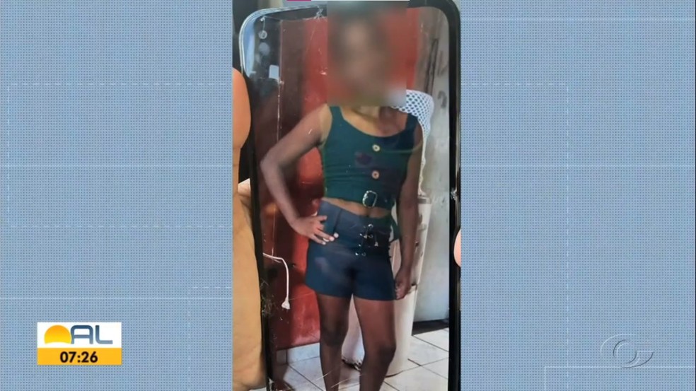Menina de 12 anos foi encontrada em Palmeira dos Índios — Foto: Reprodução/TV Gazeta