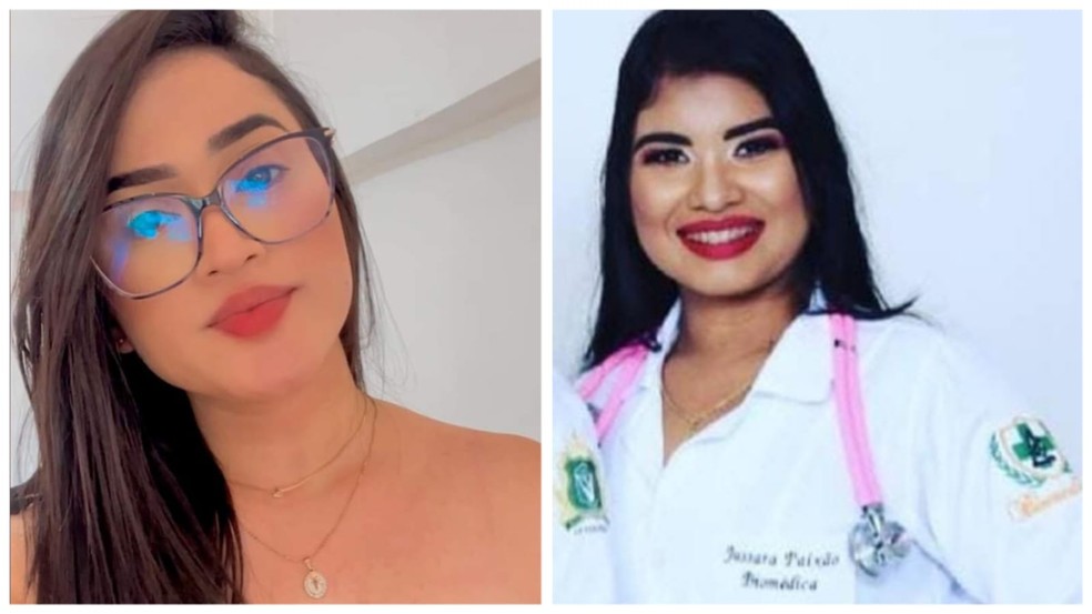 Líbia (à esq.) morreu após ser atropelada por Jussara Paixão (à dir.) na madrugada de quarta (22) — Foto: Redes Sociais