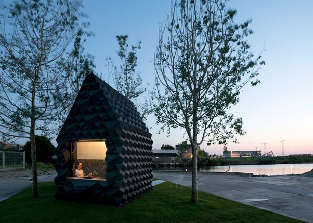 Casa de 8 m² em Amsterdã foi feita com impressão 3D (Foto: Divulgação)