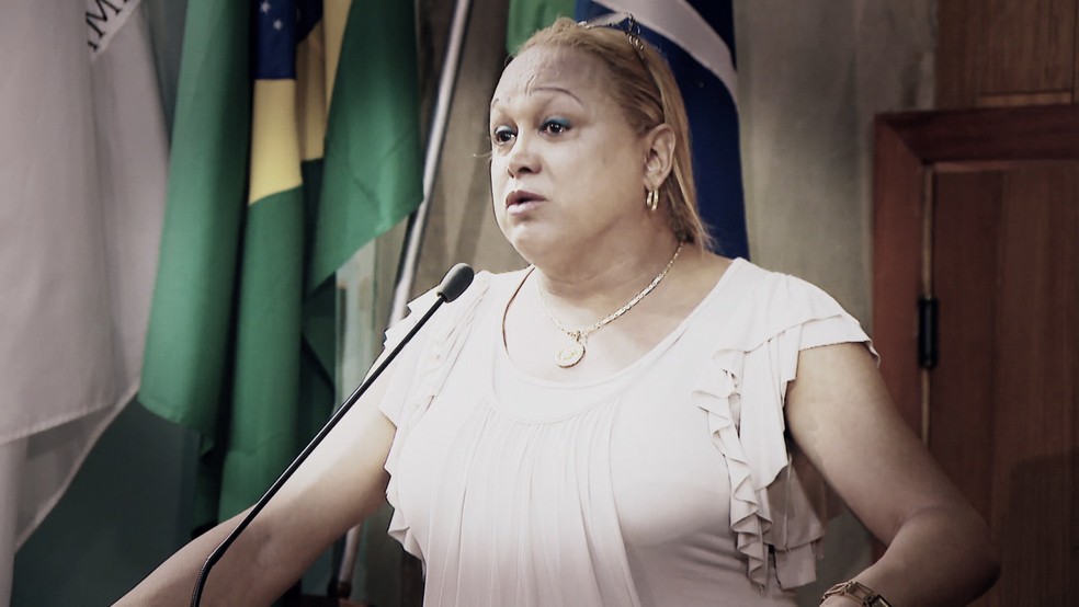 A ex-vereadora Pâmela Volp teve outra prisão preventiva decretada por mandar matar detento na penitenciária — Foto: PREP
