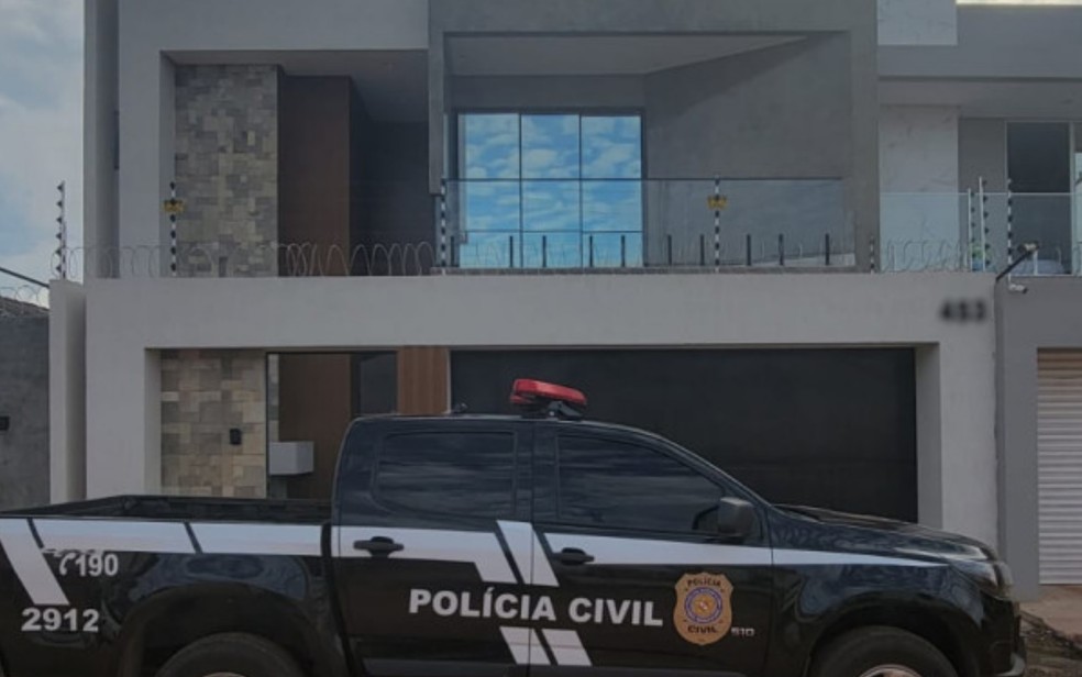 Casa de luxo onde suspeito de liderar grupo de tráfico foi preso, em Santarém, no Pará — Foto: Divulgação/Polícia Civil