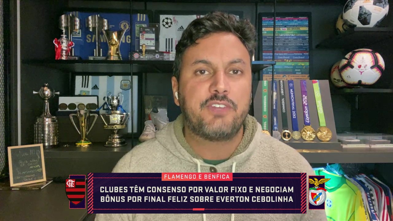 Cahê Mota explica negociação entre Flamengo e Benfica por Everton Cebolinha: 'Duas partes muito otimistas'