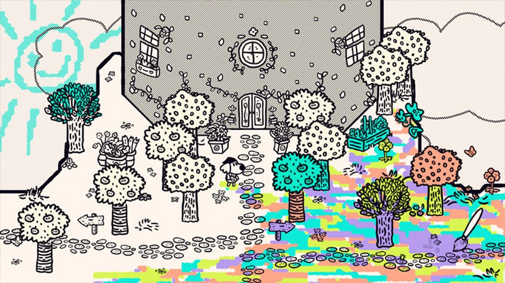 Chicory: A Colorful Tale esbanja charme em uma aventura colorida do mesmo criador de Wandersong — Foto: Reprodução/Steam