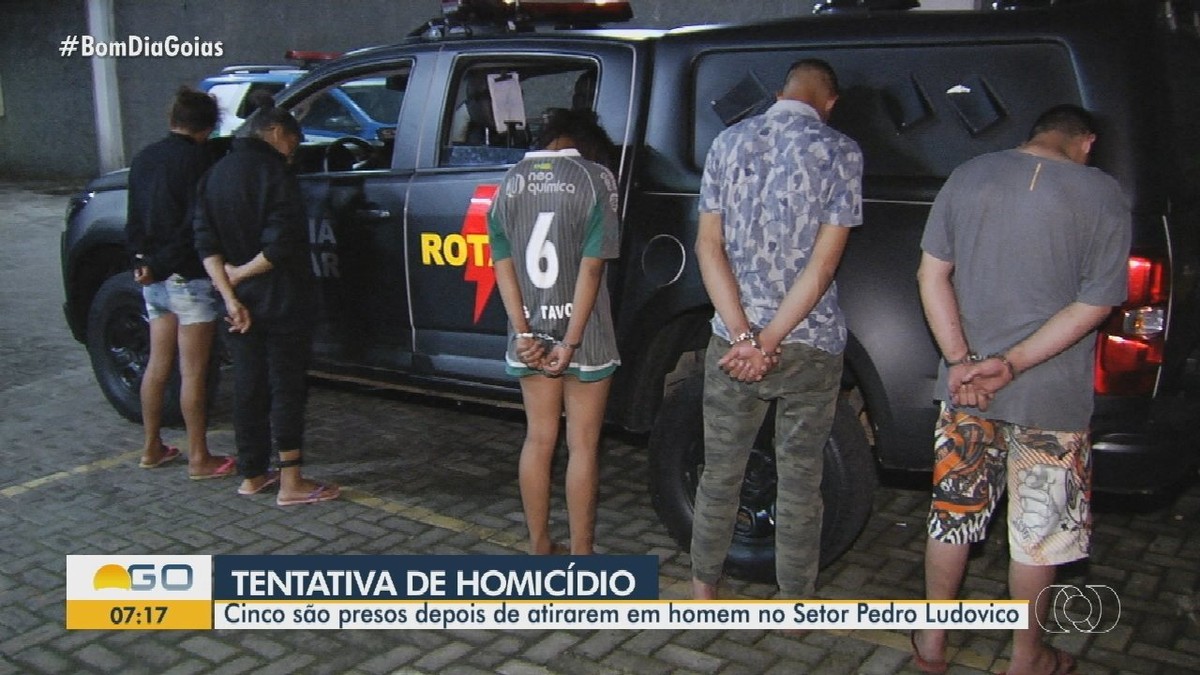 Grupo é preso suspeito de balear homem após ele agredir mulher em Goiânia diz polícia Goiás G1