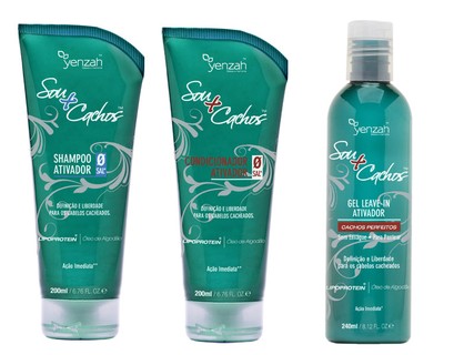 Shampoo, R$ 20,50; condicionador, R$ 22,50; leave-in em gel, R$ 29,90. Tudo da linha Sou + Cachos da Yenzah
