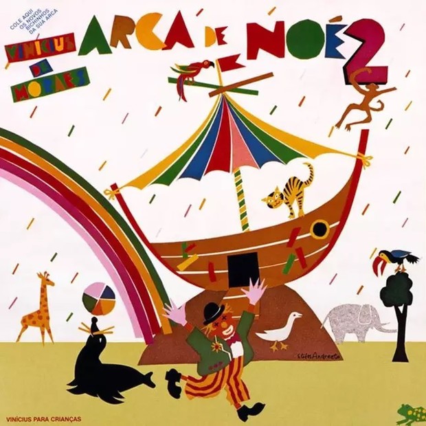 Capa do álbum Arca de Noé, classico infantil, com arte de Elifas Andreato (Foto: Reprodução/Acervo emporioeliasandreato.com.br)
