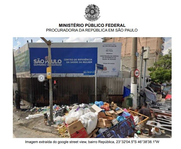 MPF vai à Justiça para que Prefeitura e governo de SP combatam o acúmulo de lixo na Cracolândia, Centro de SP